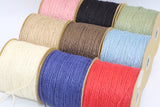 Jute Twine Rope, 100 yards. Red, Black, Pink, Orange, Lt Blue, Royal, Natural, Moss.