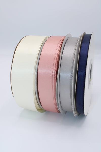 3 Red Double Faced Satin Ribbon 100 Yards 