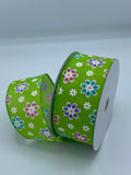Posies Wired Ribbon, 2.5” by 10 yds