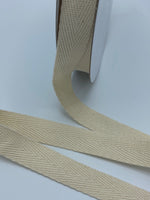Cotton Twill Tape, 5/8” by 25 yards