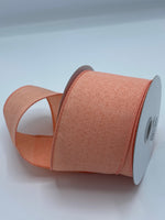 Linen Wired Ribbon, 2.5” by 10 yds