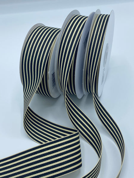Stripes Ribbon,Grosgrain,5/8”,7/8”,1.5”(25yds)