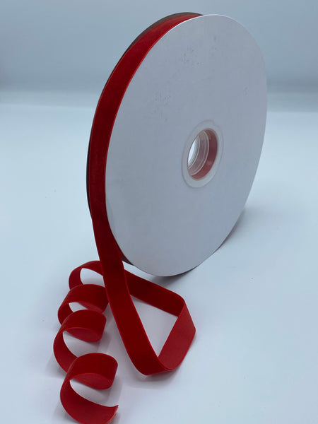 Red Velvet Ribbon, 5/8 x 25 yards