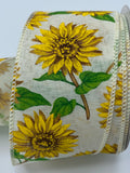 Sunflower Ribbon, 2.5”, 10 yards