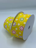 Posies Wired Ribbon, 2.5” by 10 yds