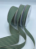 Stripes Ribbon,Grosgrain,5/8”,7/8”,1.5”(25yds)