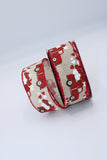 Valentine Truck, 2.5”,1.5”, Valentine Ribbon, Red and White Hearts, Red Truck, Vintage Truck