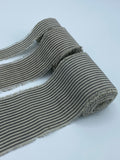 Linen Stripe Ribbon 1 inch, 2 inch, 3 inch by 5 yards