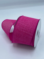 Linen Wired Ribbon, 2.5” by 10 yds