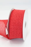 Linen Wired Ribbon, 1.5” by 10 yds