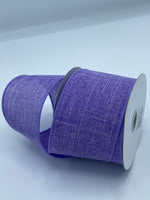 Linen Wired Ribbon, 2.5” by 10 yds