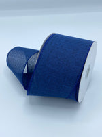 Linen Wired Ribbon, 2.5” by 10 yds